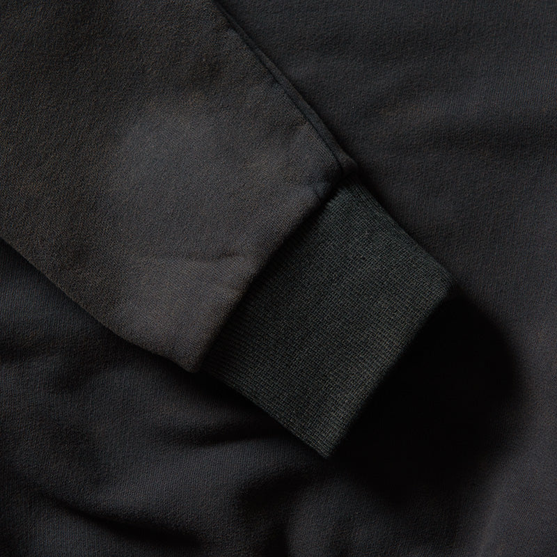 Politics Serif Outline Crewneck - Black