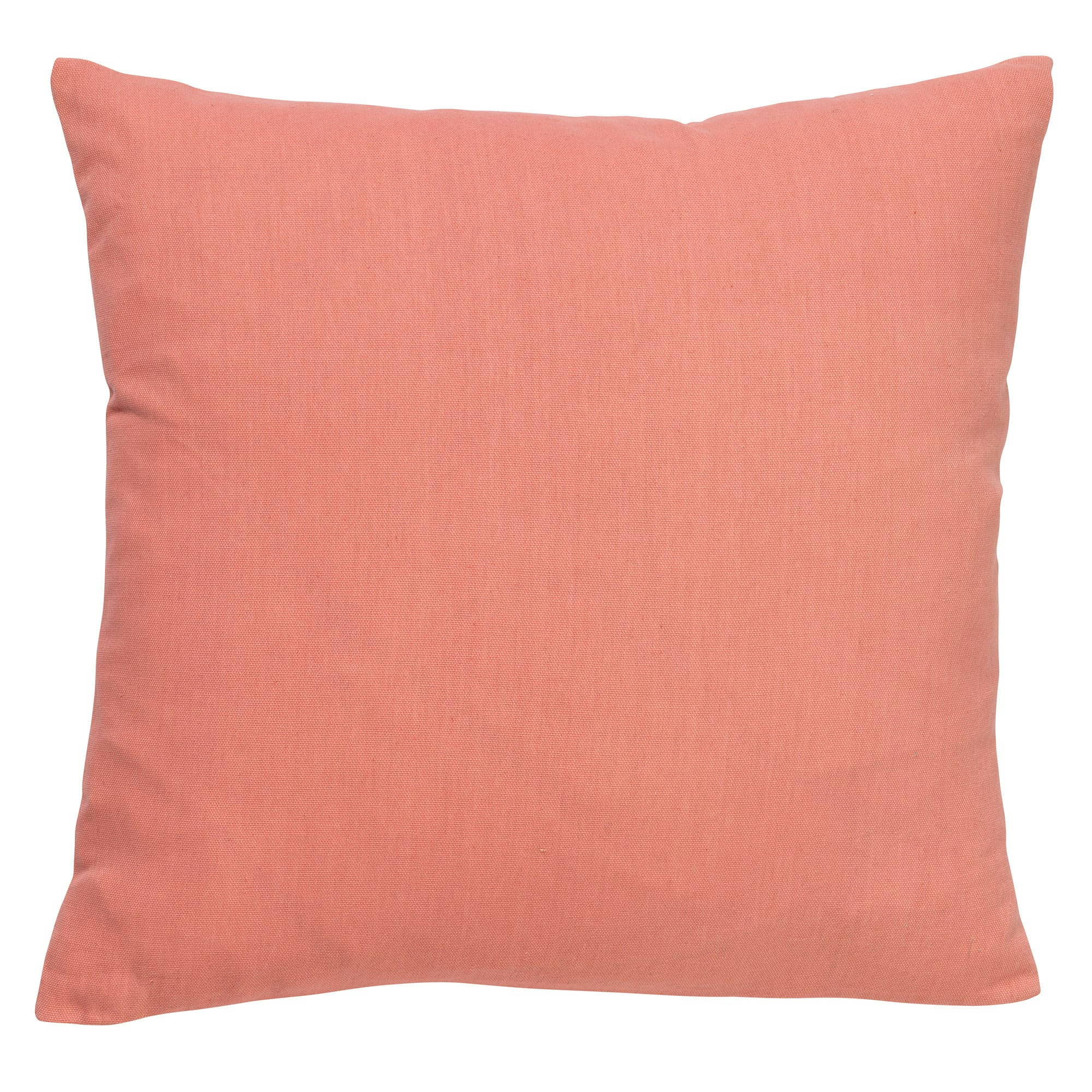 - Housse de coussin orange en coton-45x45 cm uni