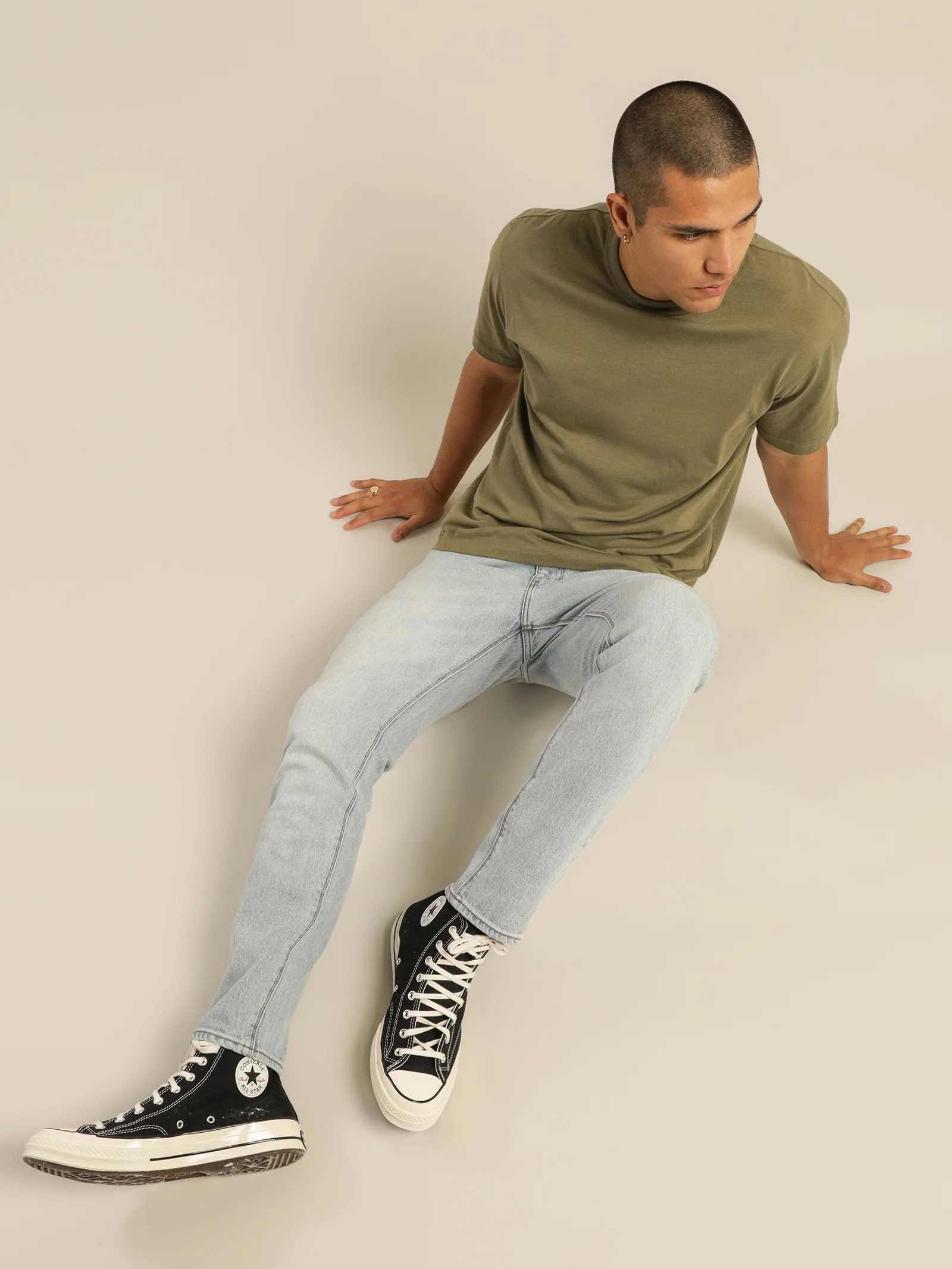 A Dropped Slim Caribou Jeans