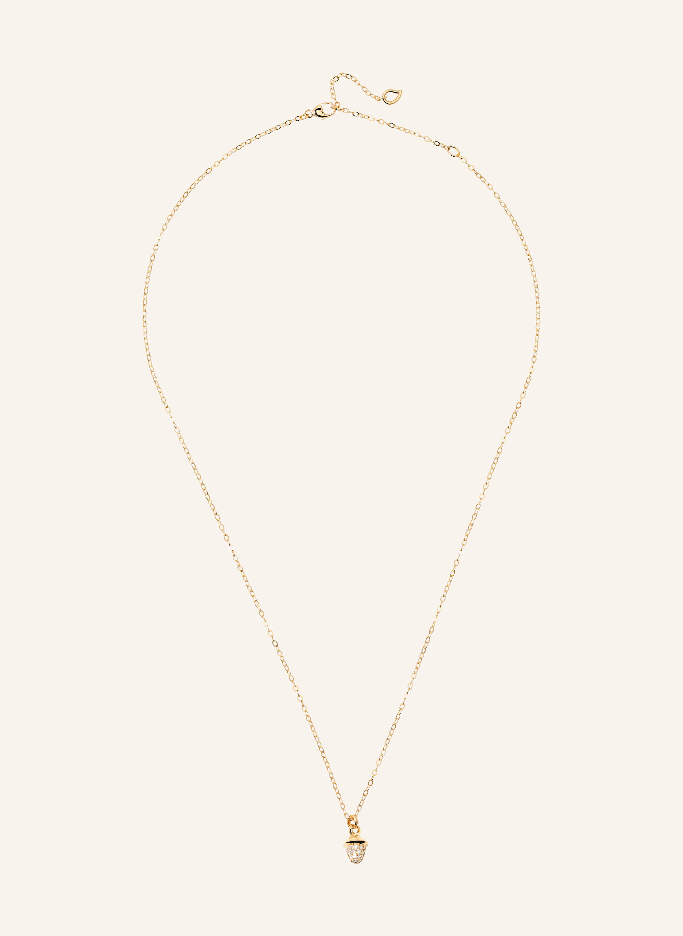 TAMARA COMOLLI Halskette NECKLACE 'MYMIKADO' WITH DIAMOND PAVÉ aus 18 Karat Gelbgold mit Diamant Pavé