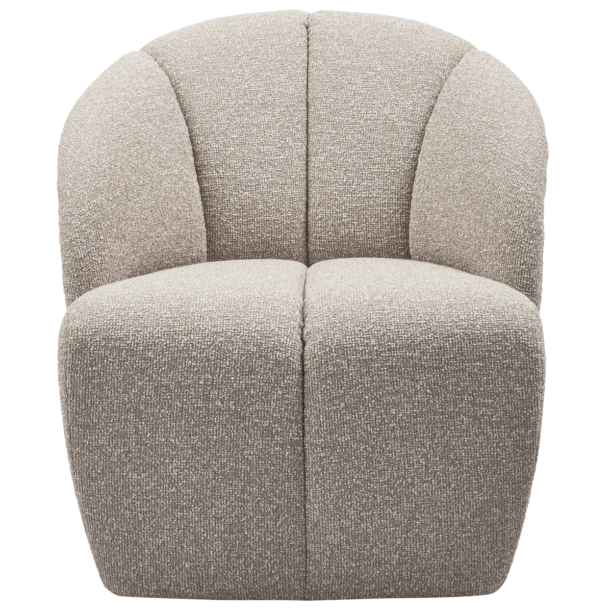 WOOOD draaifauteuil Mojo - Bouclé - Beige Melange - 75x68x77