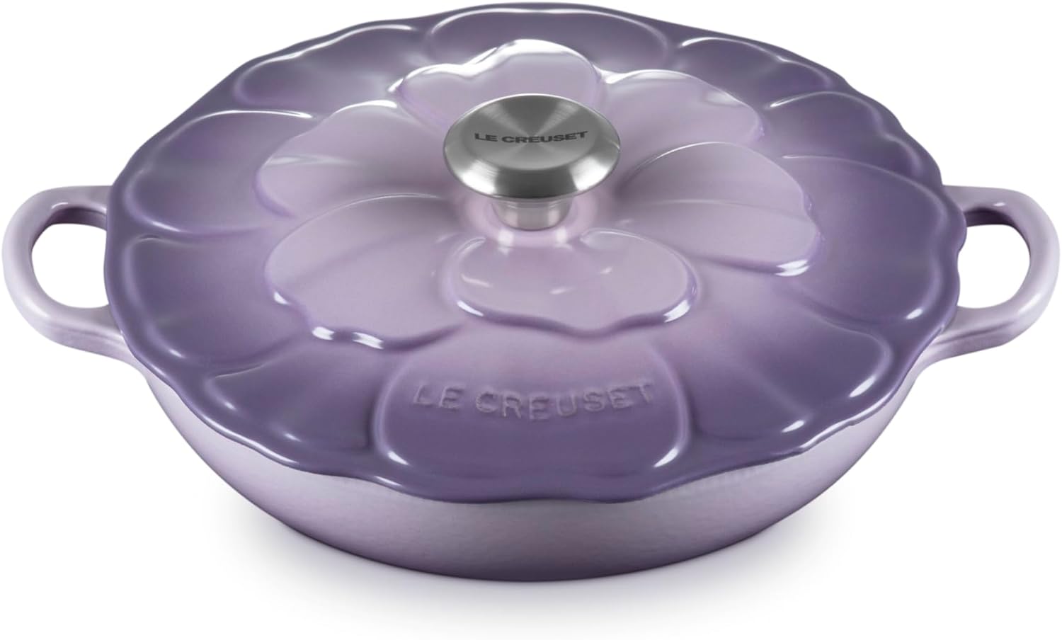 Le Creuset Enameled Cast Iron Signature Petal Braiser, 2.25 qt., Provence w/Stainless Steel Knob