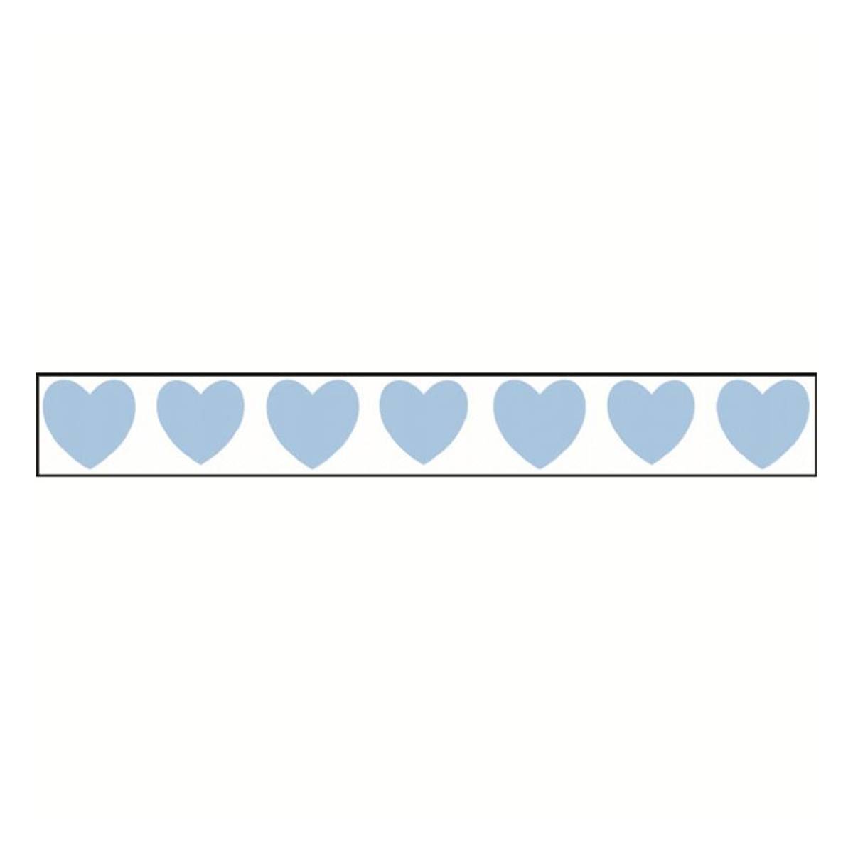 Baby Blue Heart Ribbon 16mm x 4m