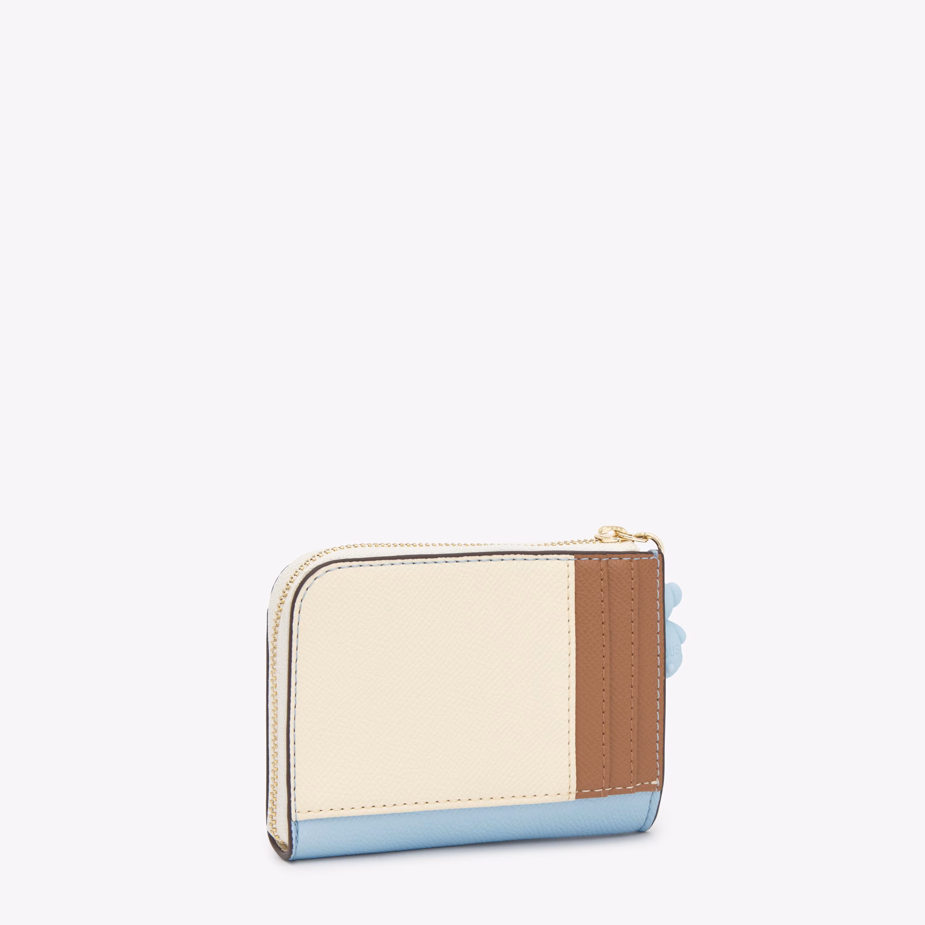Monedero grande azul cielo Audree Saffiano