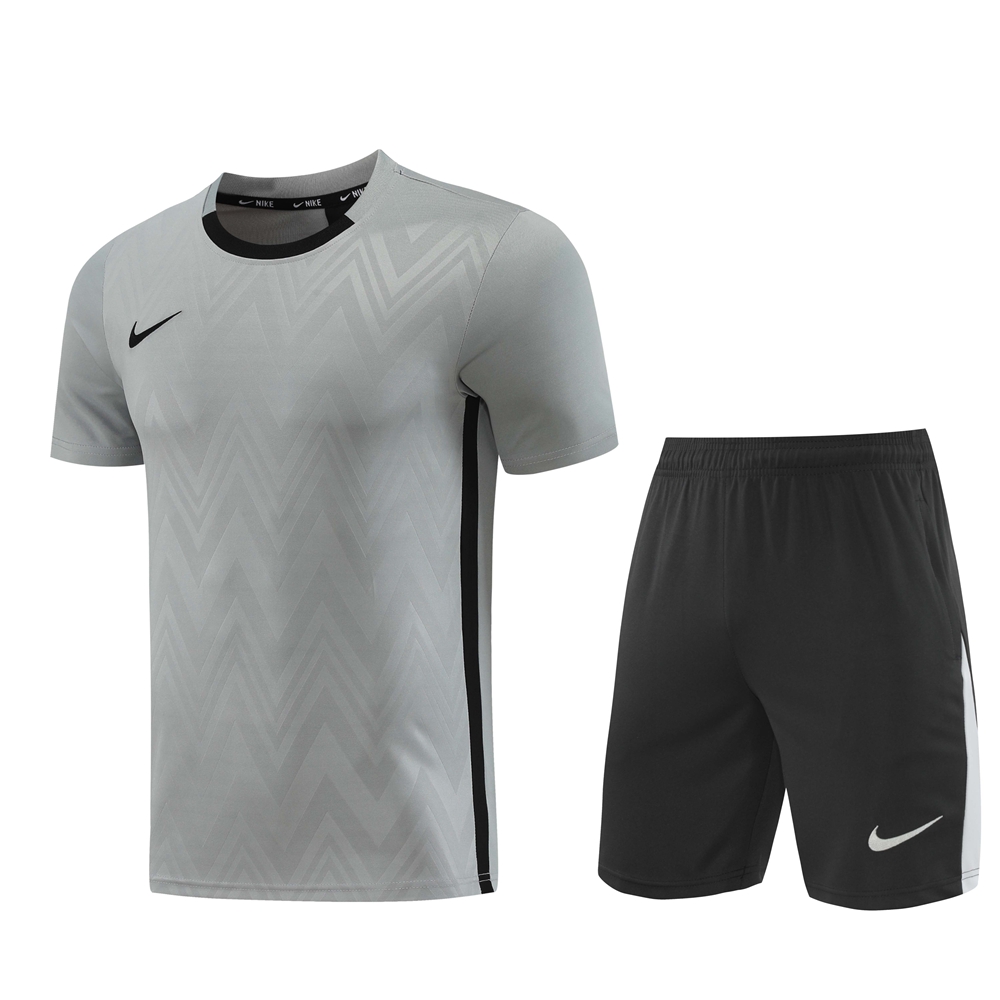 Nike Short Sleeve Training Jersey Set-ND06- Gray