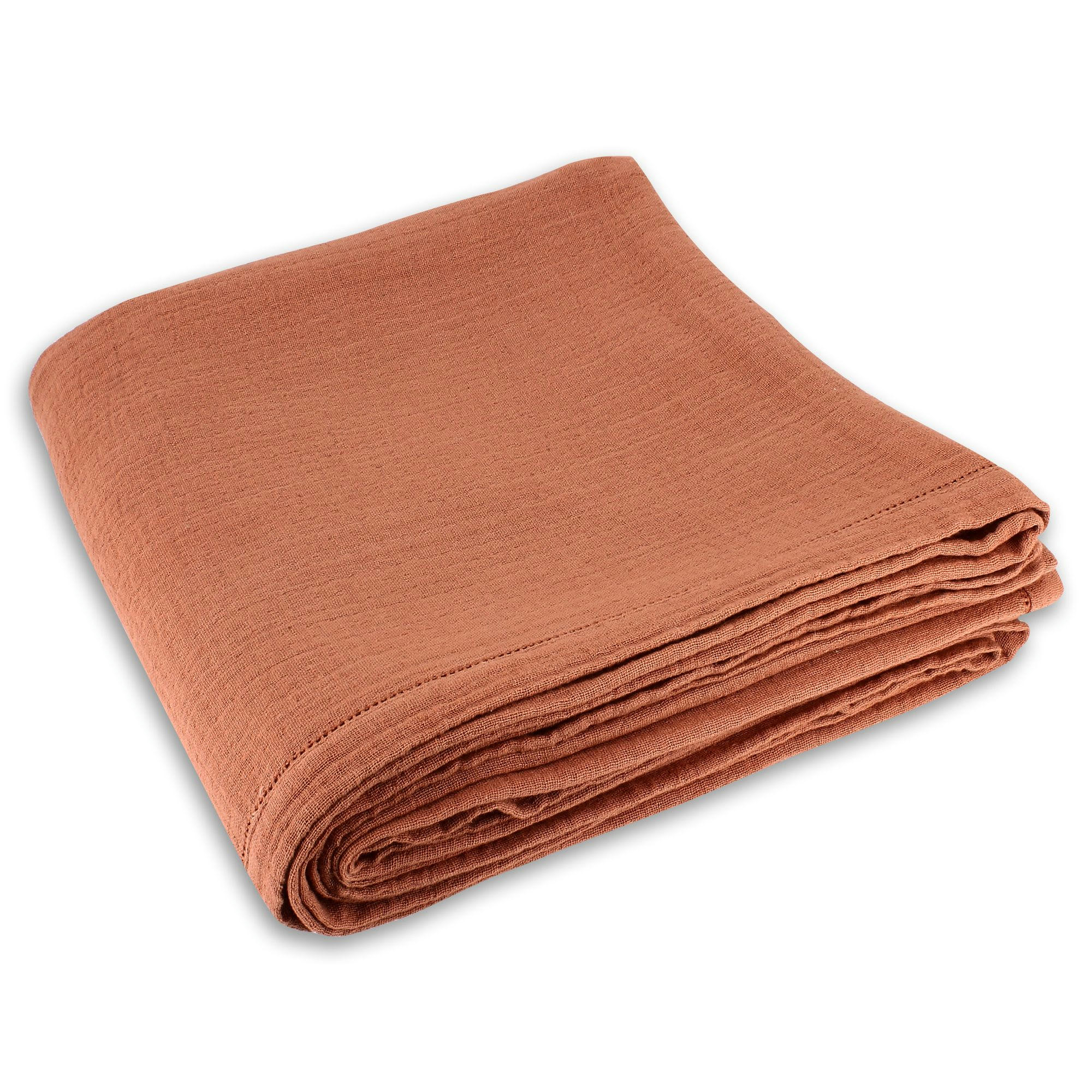 ORIGIN - Nappe en coton paprika 170x300cm