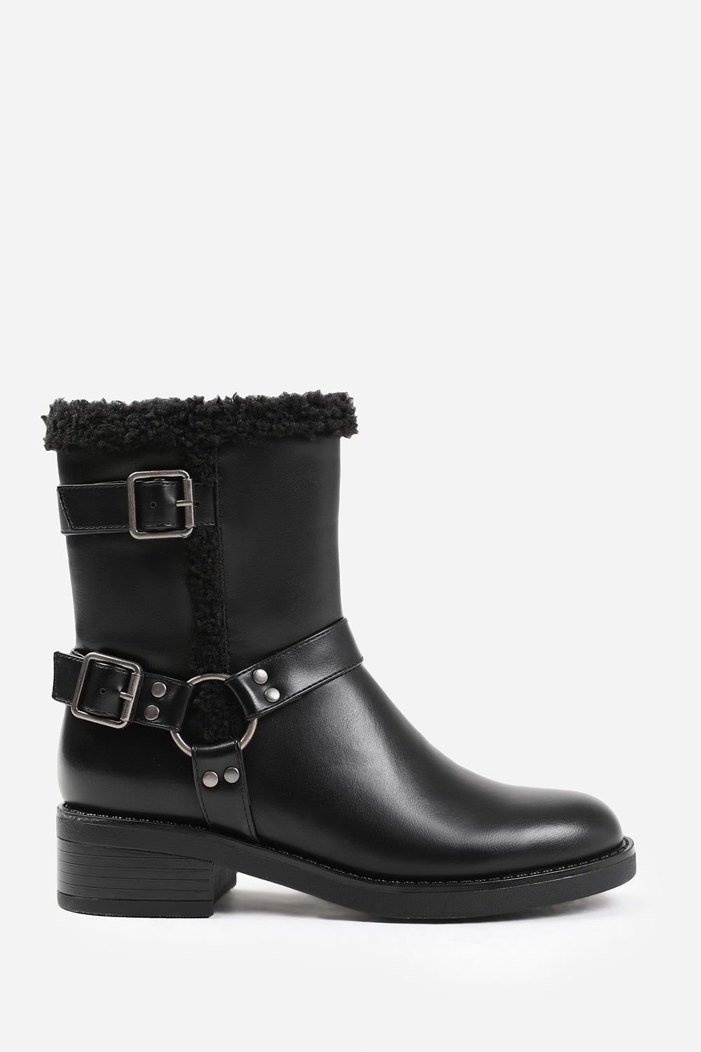 Where's That From Olivia' Ankle Boot With Buckle Detailing