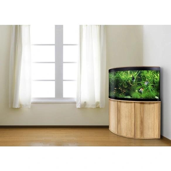 Aquariumkombination »Venezia«, BxHxL: 122 x 135 x 122 cm, Floatglas, buchenfarben