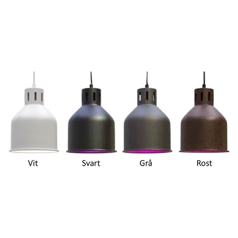 Växtarmatur LED Saga, vit