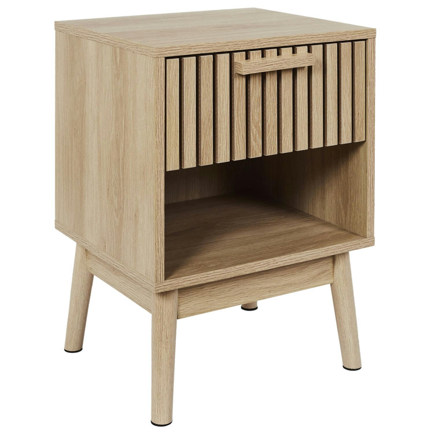 SAULK - Table de chevet 1 tiroir marron