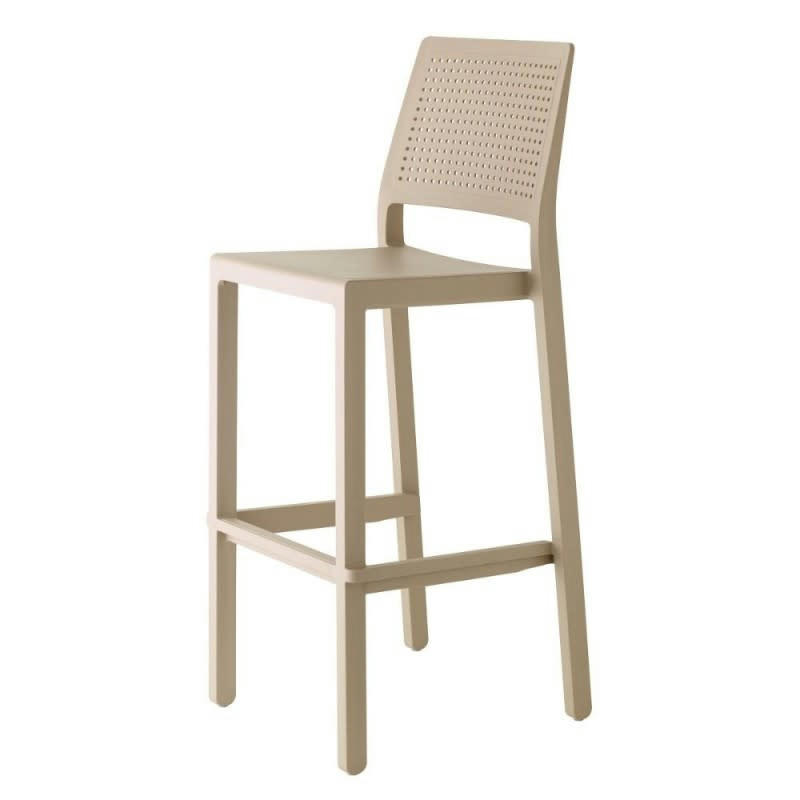 EMI - Tabouret design en plastique taupe