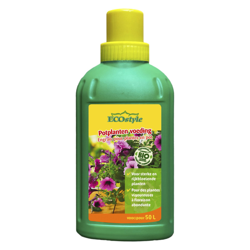 Engrais liquide pour plantes en pot 0,5 L ECOSTYLE