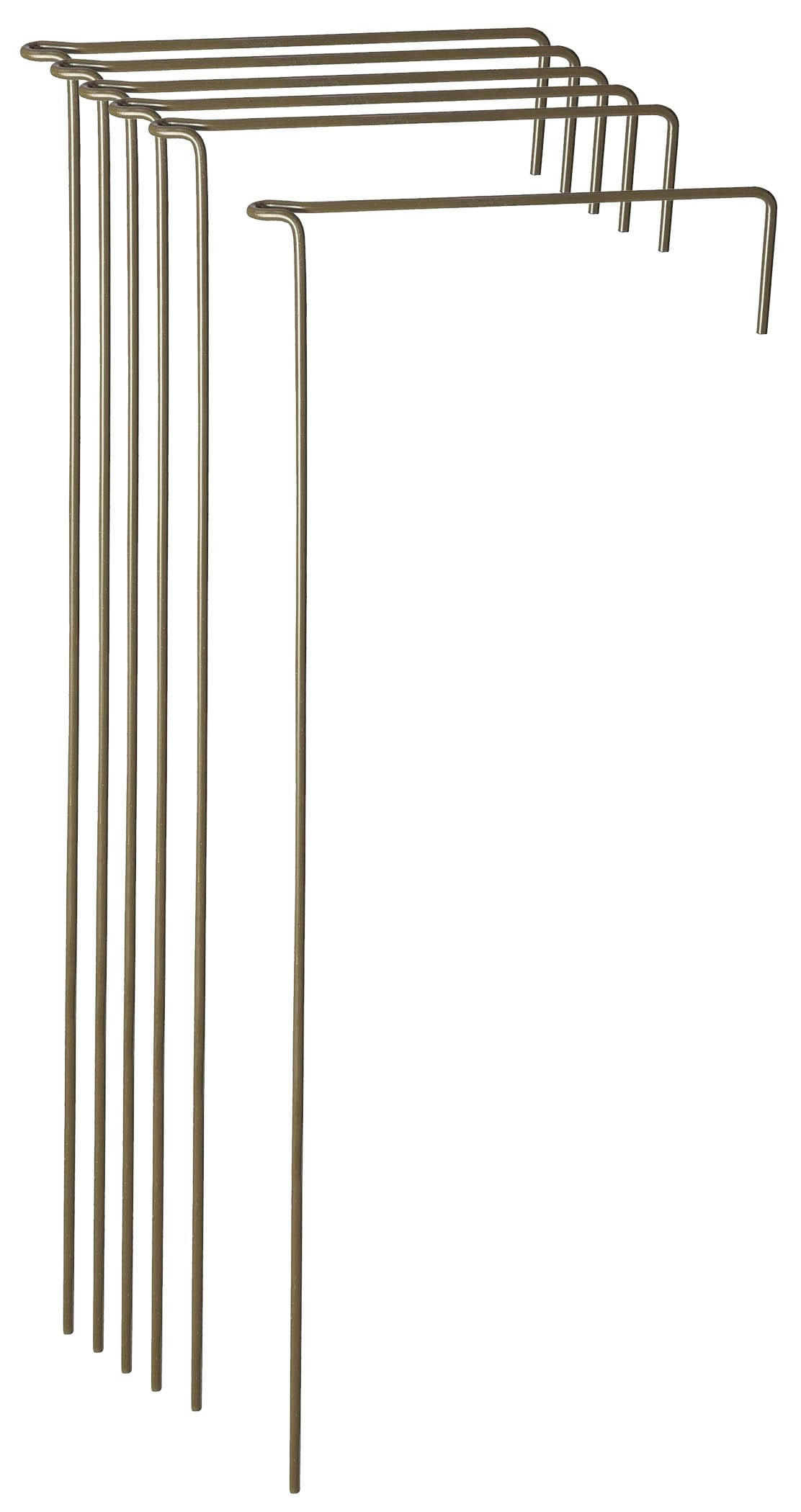 - Support à plantes en acier (lot de 6) 60 cm