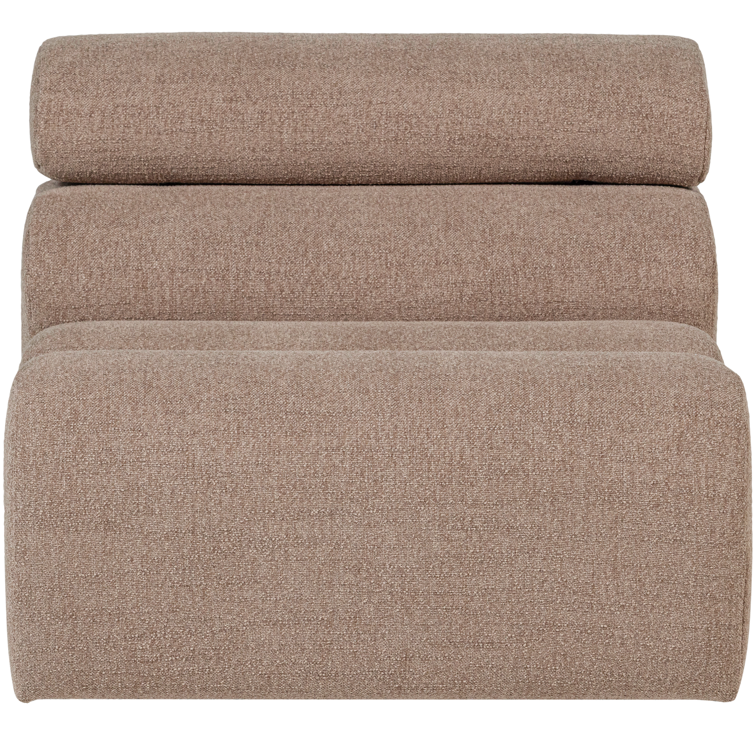 WOOOD 1-zits element bank Novi - Polyester - Taupe - 86x82x113