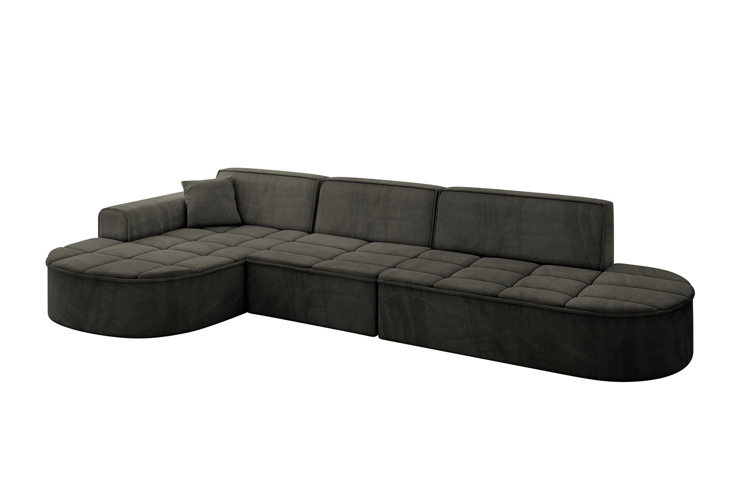 Narożnik lewostronny bez funkcji spania TARO-L2 - 328x171x79,5 Czarny