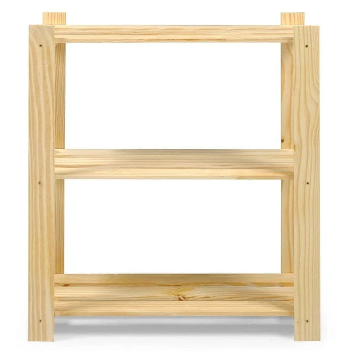 3 Shelf Slatted Storage Unit | Furniture Dash