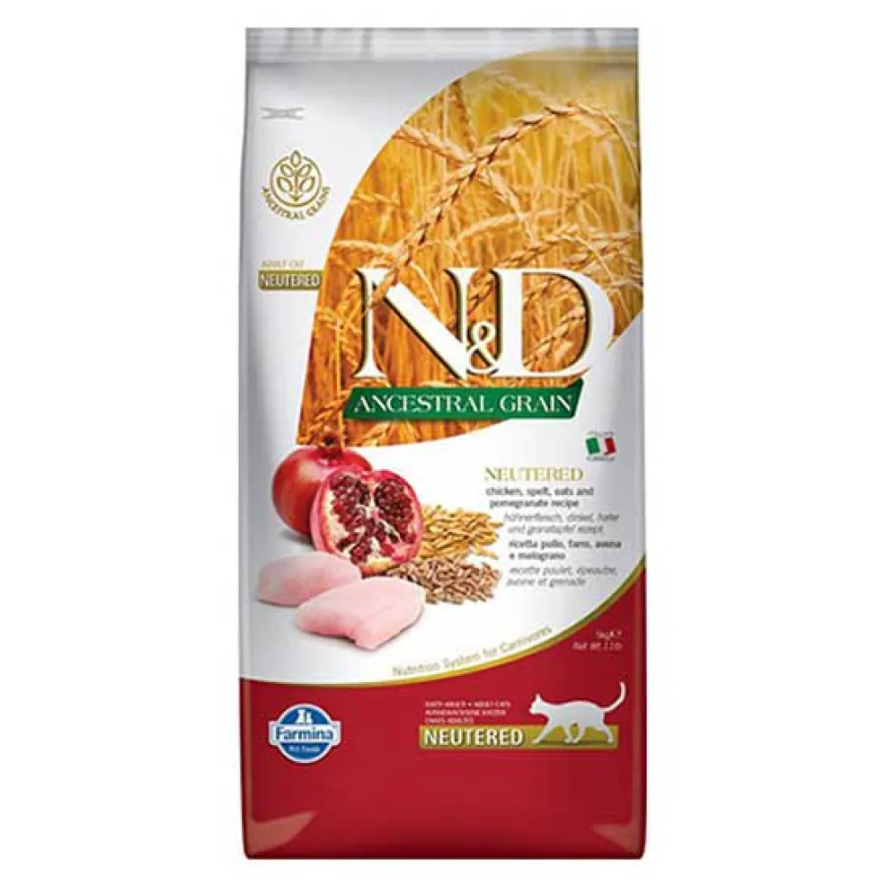 Farmina ND Ancestral Neutered chicken cat food 5kg