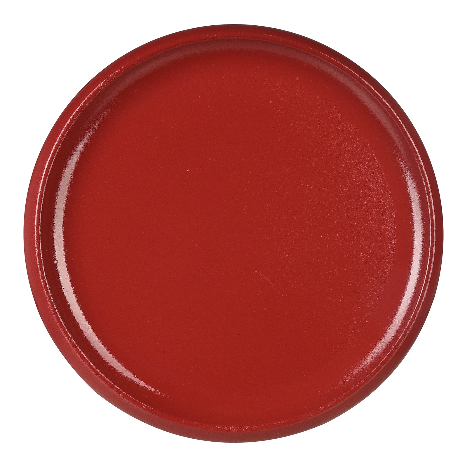 Deko-Tablett Glanz Rot, ⌀ 36 cm, H 25 mm