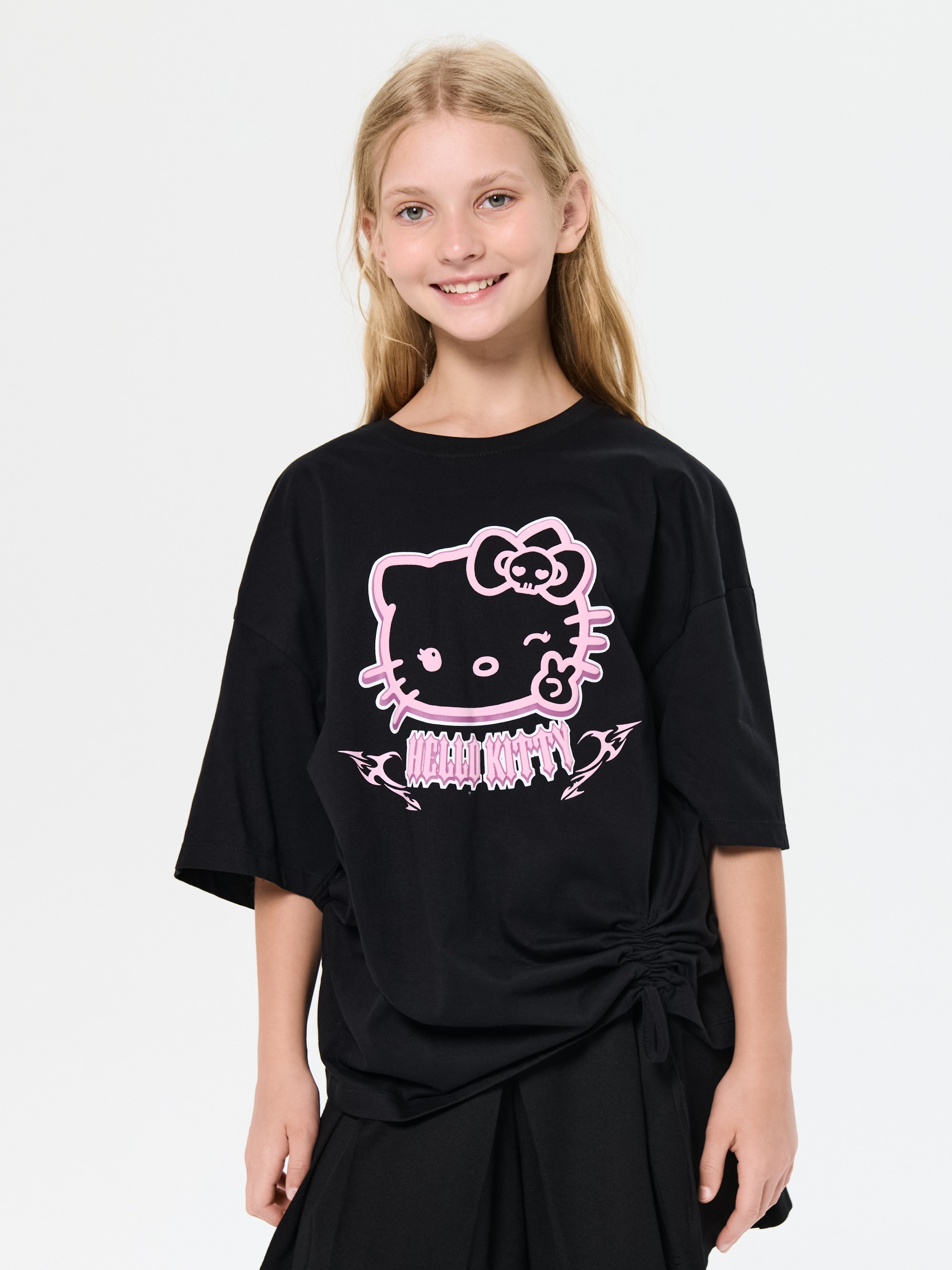 Bawełniana koszulka z nadrukiem Hello Kitty