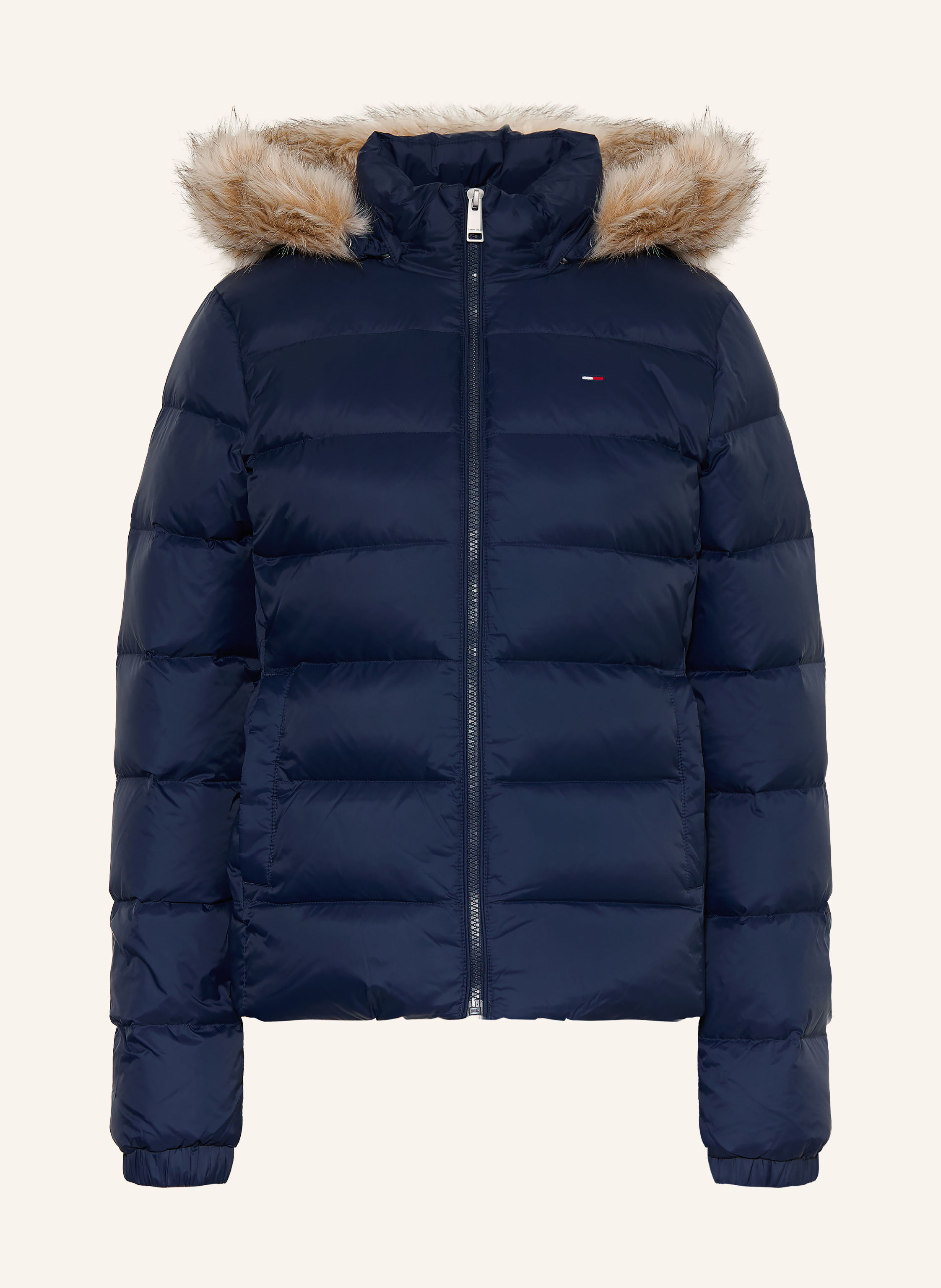 TOMMY JEANS Daunenjacke mit abnehmbarem Kunstfell