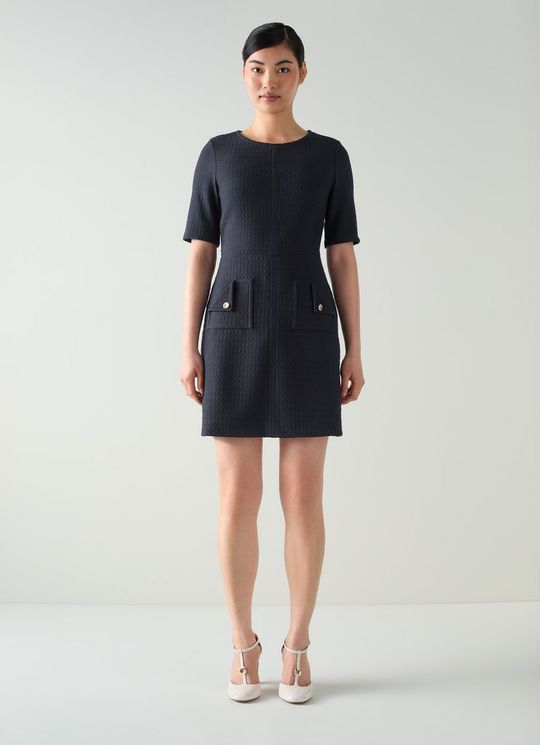 Skyla Midnight Jersey A-Line Shift Dress