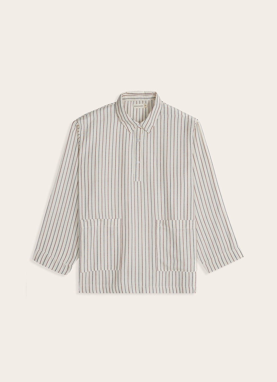 CHEMISE ETNA BEIGE / RAYURES BICOLORES