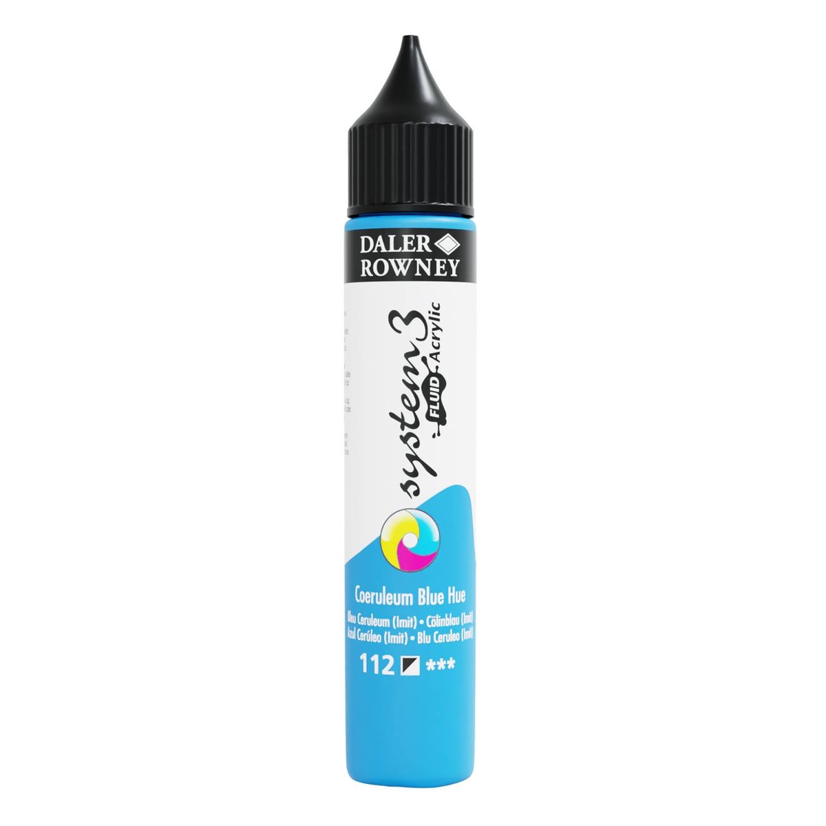 Daler-Rowney System3 Coeruleum Blue Hue Fluid Acrylic 29.5ml (112)