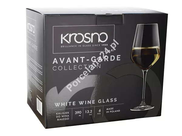 Kpl. kieliszków do wina białego 390 ml (6 szt) Krosno - Avant-Garde (Sensei / Obsession) 9917