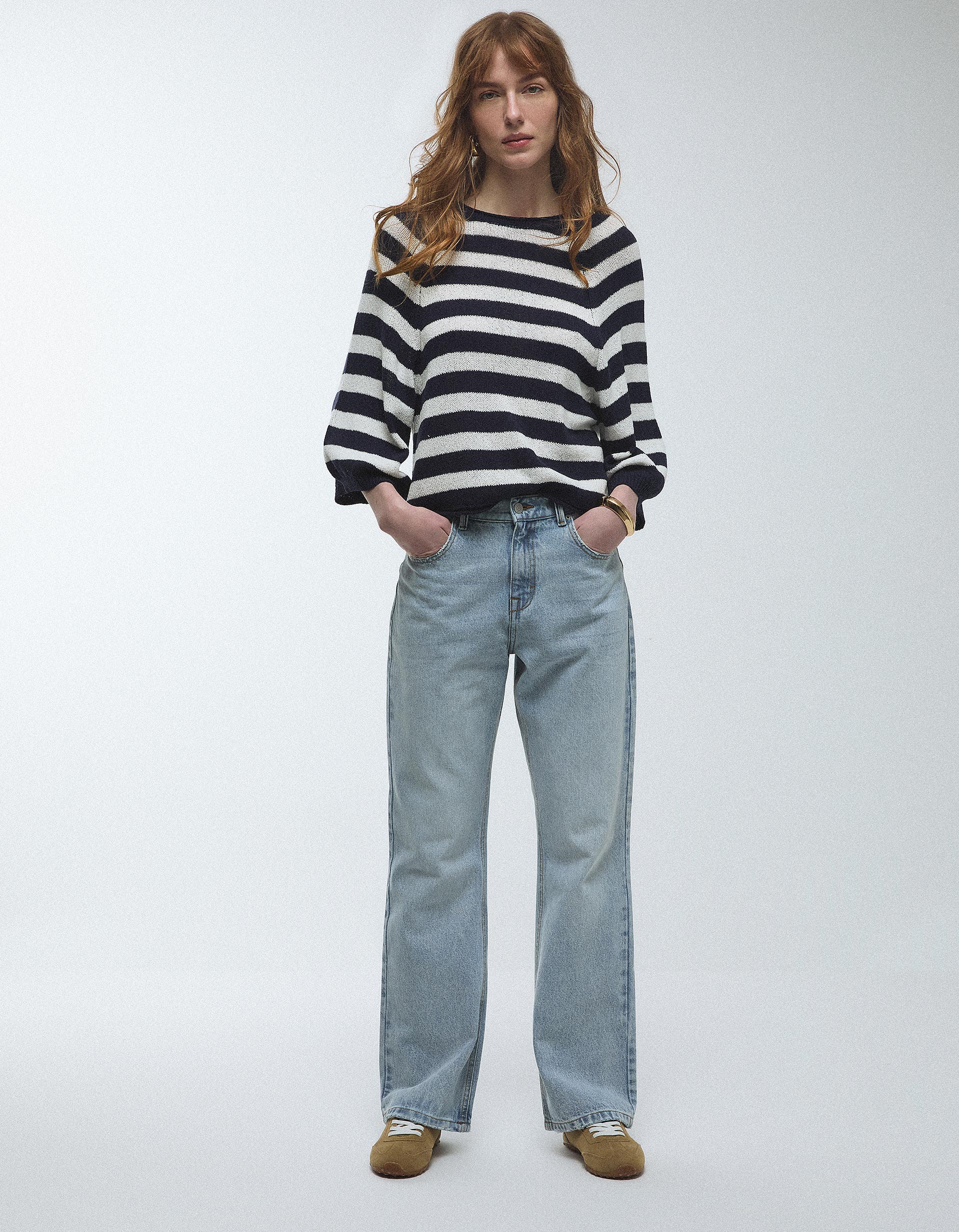 Camisola de Malha, Mulher, Branco