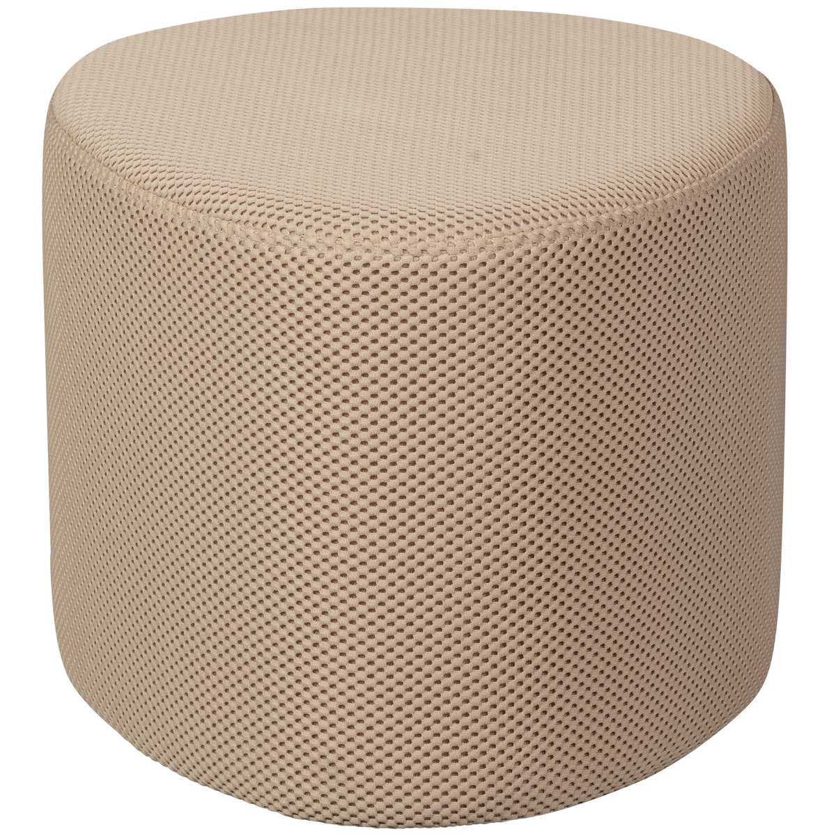 WOOOD poef Puuk - Mesh - Naturel - 38x60x47