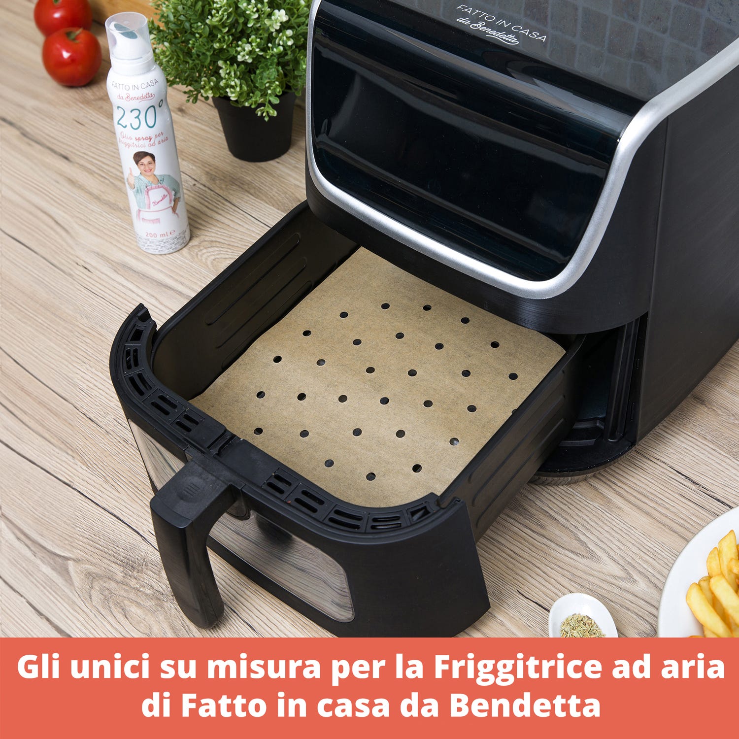 Kit 120 fogli carta forno forati per friggitrice ad aria Fatto in casa da Benedetta