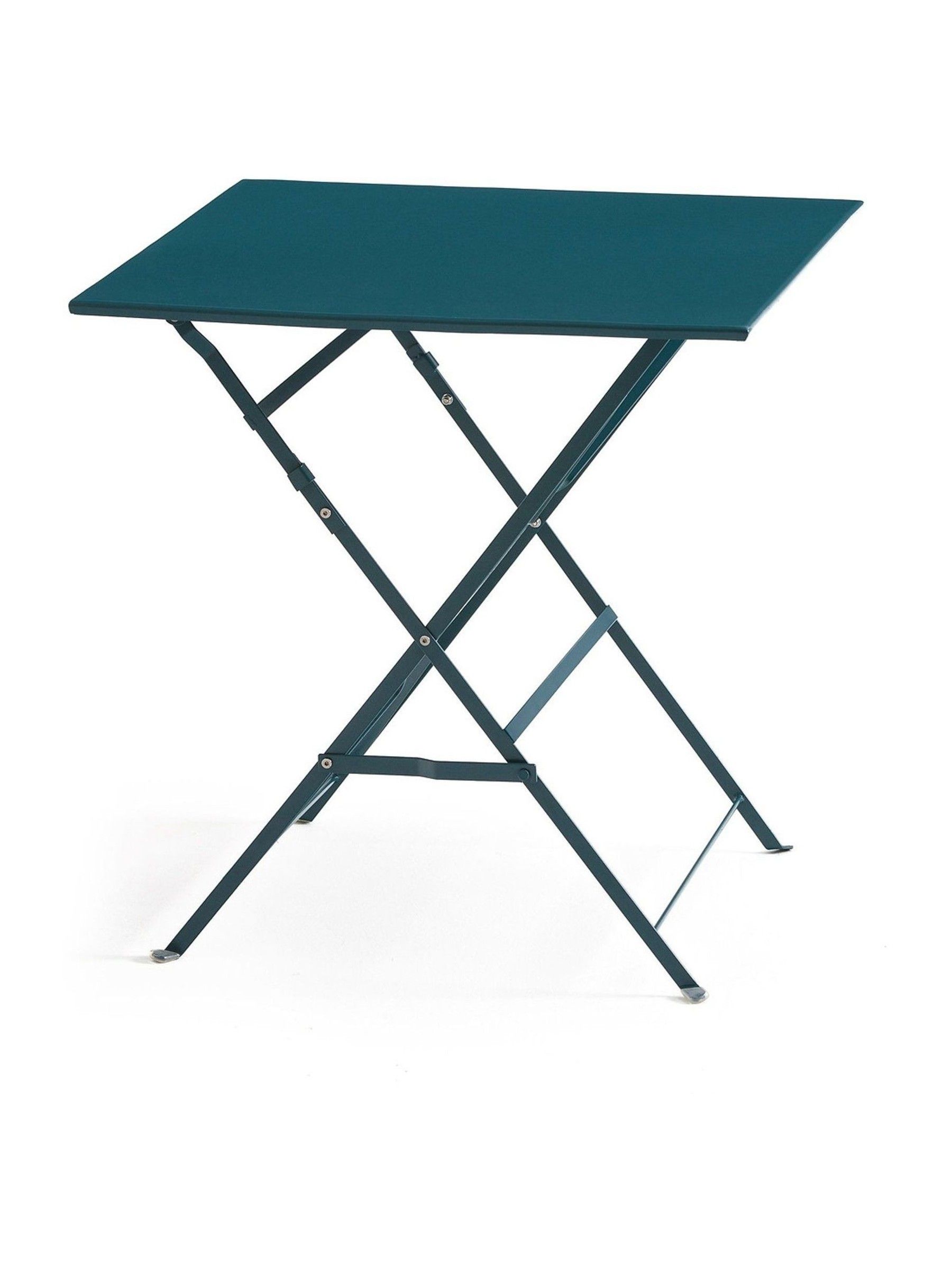 La Redoute Intérieurs Blue Ozevan Square Folding Metal Garden Table