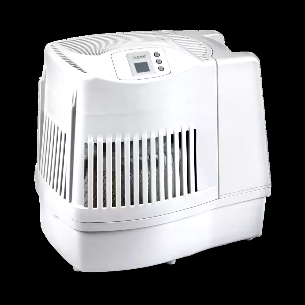 AIR CARE MA0800CN Digital Whole House Portable Console Style Evaporative Air Humidifier, White, 9.46-L