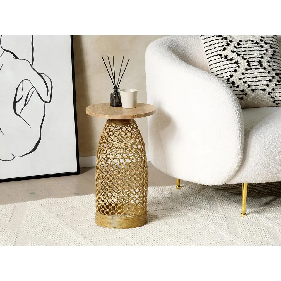 WAIHI - Bijzettafel - Lichte houtkleur - Mangohout