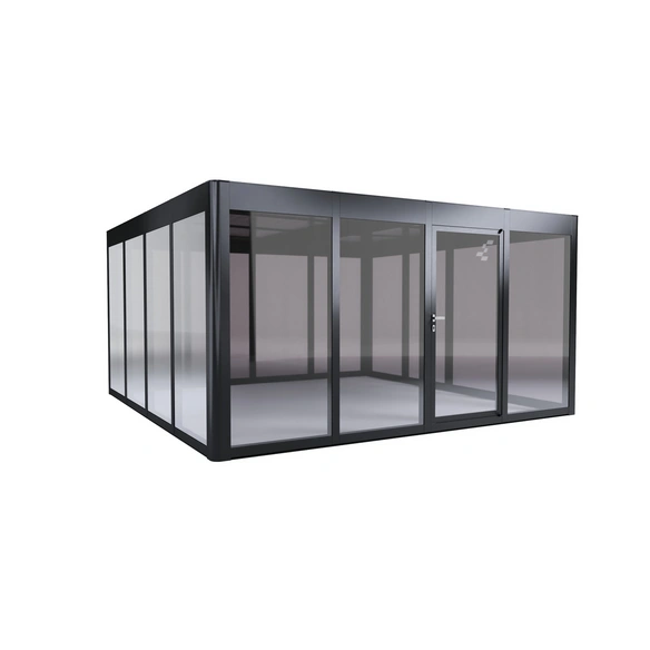 Gewächshaus »SunGarden Power 4.4«, BxHxT: 443 x 229 x 443 cm, anthrazit-metallic