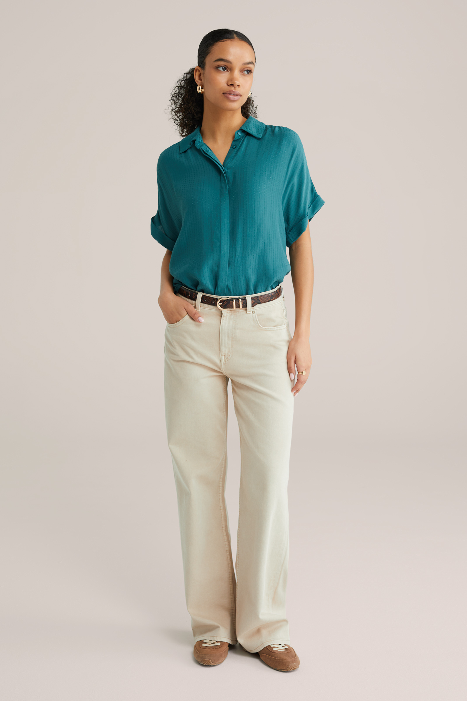 Dames blouse met structuur