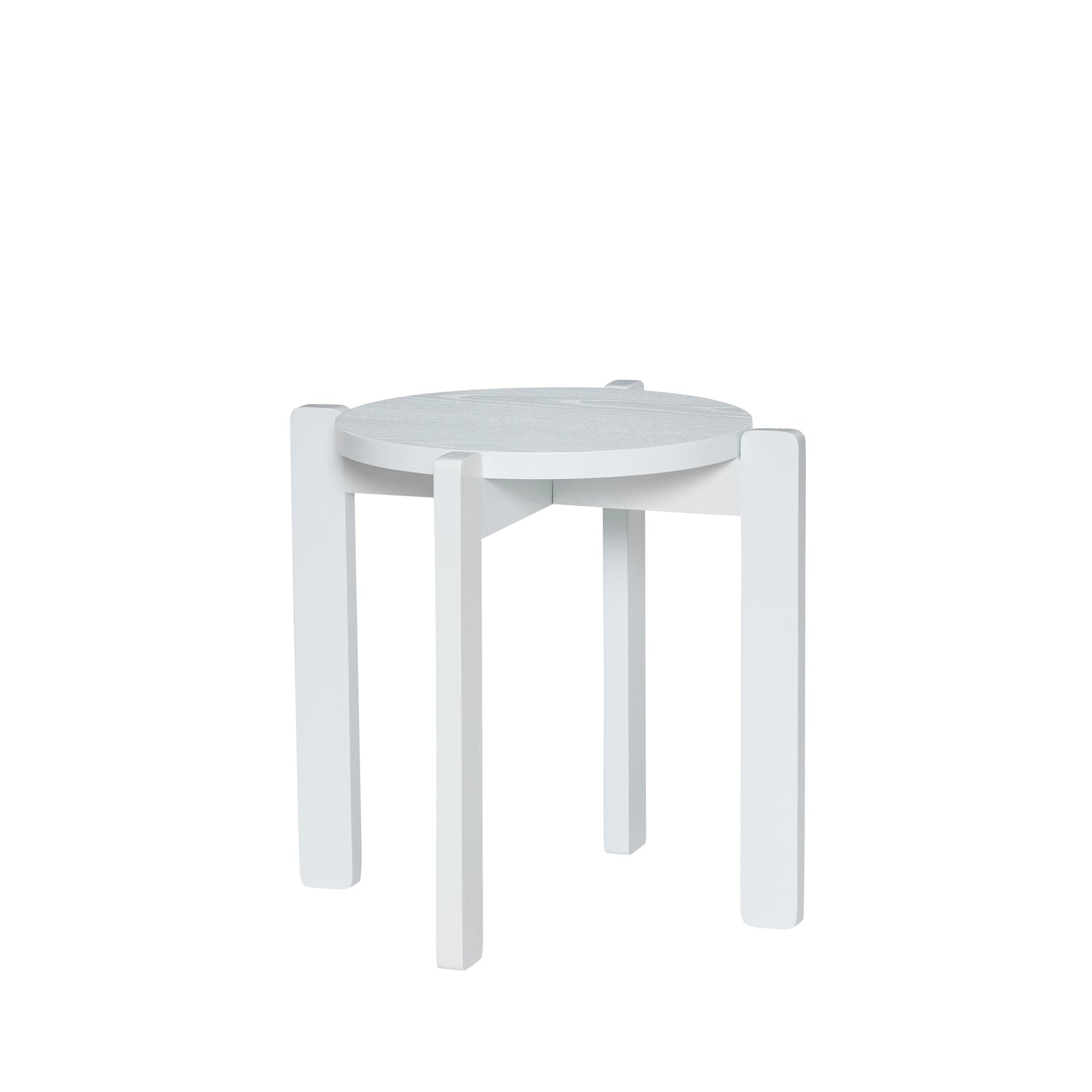 Hübsch kruk Always - mdf/eikenfineer/eikenhout - ø45xh42cm