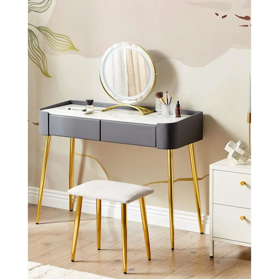 SURIN - Kaptafel - Grijs - MDF