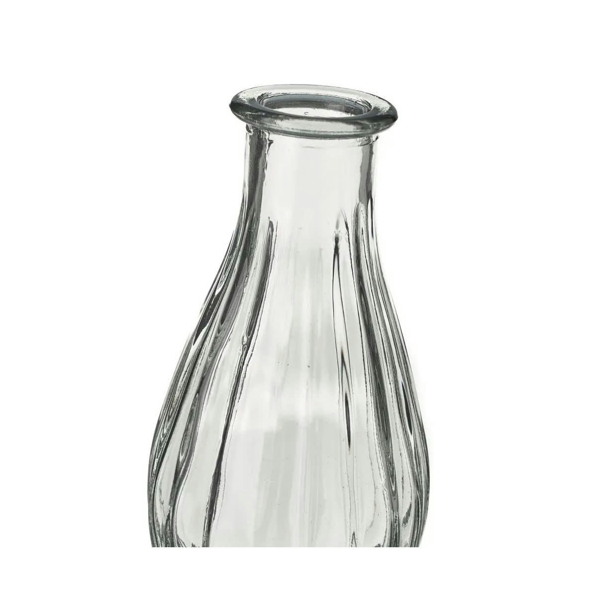 - Set de 3 vases en verre - 6.8x6.8x14cm