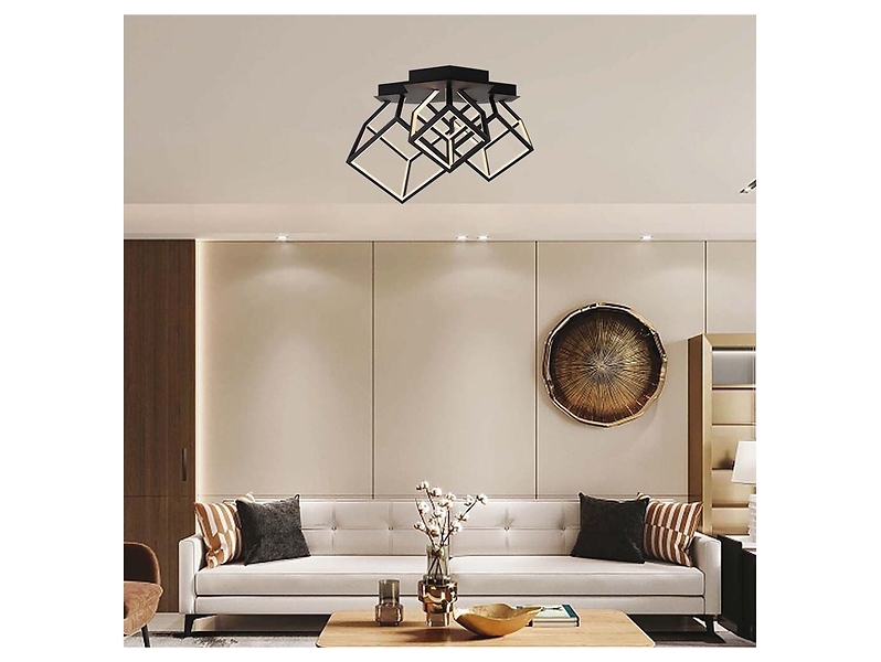 Lampa sufitowa VT-7921 LED 3-punktowa ze ściemniaczem czarna
