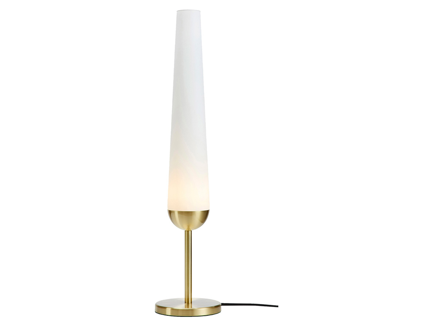 Lampa stołowa Bern szklana biało-złota