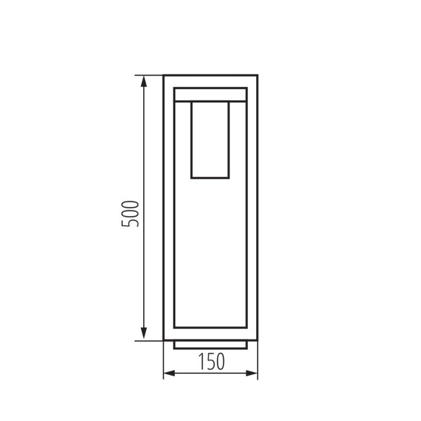 Lampa ogrodowa stojąca brązowa VIMO wys:50 cm 1xE27x15W IP44 Kanlux