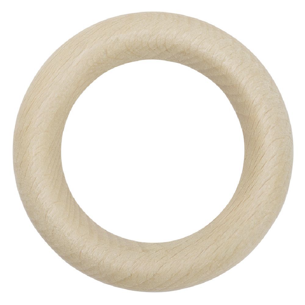 Anneau de rideau en bois naturel Ø56mm x10