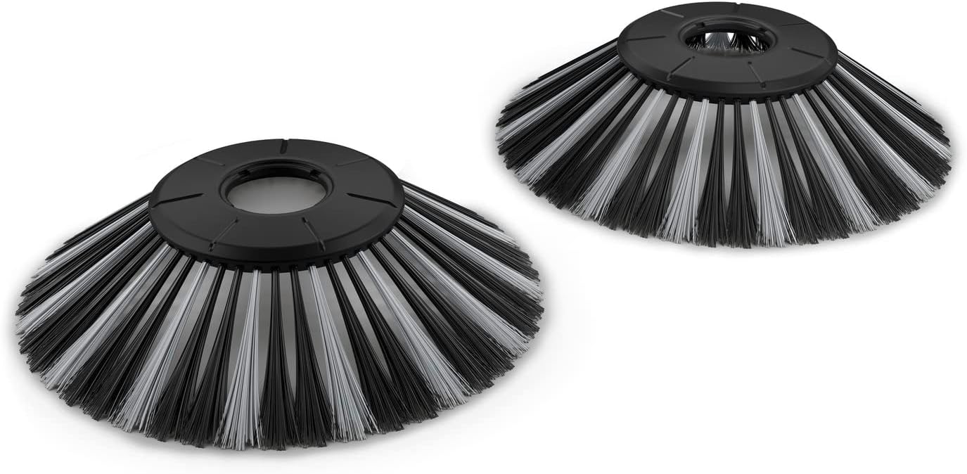 S 6 Twin Walk-Behind Outdoor Hand Push Floor Sweeper - 10 Gallon Capacity - 33.9 Sweeping Width - Sweeps up to 32,300 Square Feet/Hour(S 6 Twin Brushes)
