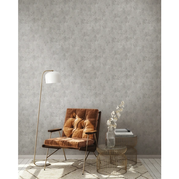 Vliestapete, BxL: 53 x 1005 cm, grau