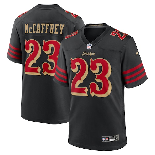 Christian McCaffrey San Francisco 49ers Nike 2025 Rivalries Collection Game Jersey - Black