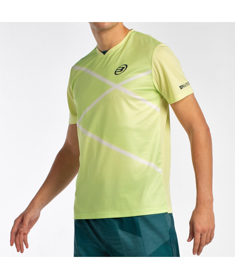 CAMISETA BULLPADEL LADRA LIMON