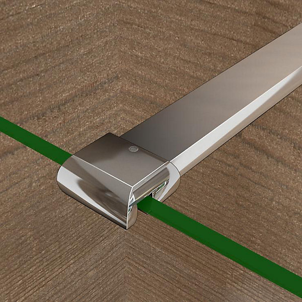 Barre stabilisatrice 140 cm alu chrome - Verre 6-8 mm