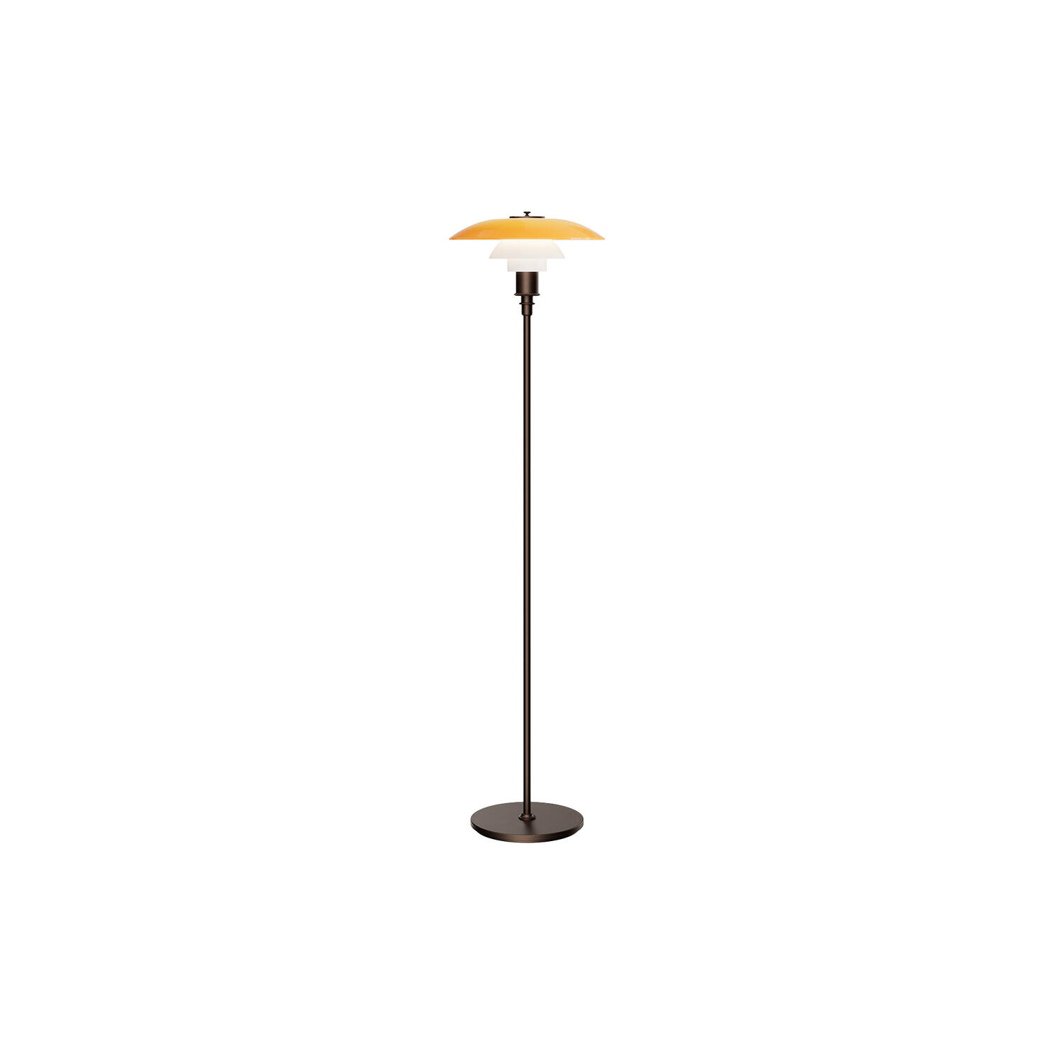 PH 3&frac12;-2&frac12; Gulvlampe Centenary Edition, amber/opal white