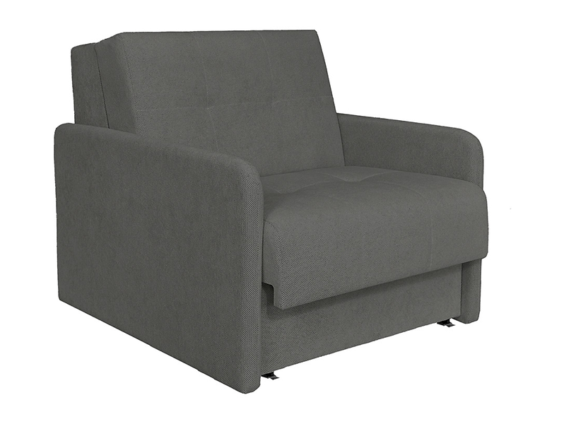 Sofa jednoosobowa Como rozkładana z pojemnikiem szara